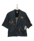 BILLIONAIRE BOYS CLUBビリオネアボーイズクラブ）の古着「BB SPACE RIDER L/S KIMONO」｜インディゴ