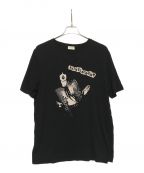 Saint Laurent Parisサンローランパリ）の古着「プリントTシャツ」｜ブラック