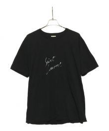 Saint Laurent Paris（サンローランパリ）の古着「プリントTシャツ」｜ブラック