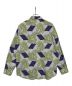 SOFTHYPHEN (ソフトハイフン) PATTERNED OVER SIZED SHIRT グリーン サイズ:02：6000円