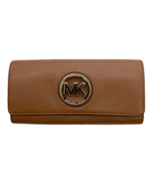 MICHAEL KORS（マイケルコース）MICHAEL KORS (マイケルコース) 長財布 ブラウンの古着・服飾アイテム