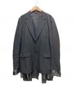 COMME des GARCONS HOMME PLUSコムデギャルソンオムプリュス）の古着「レイヤードテーラードジャケット」｜ブラック