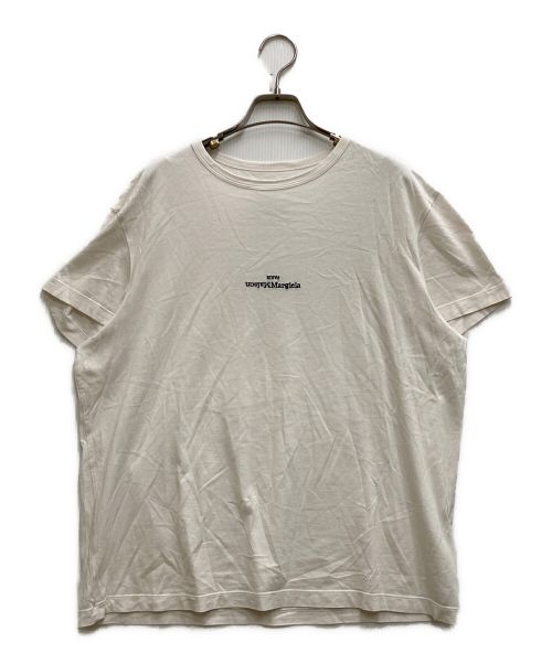 Maison Margiela（メゾンマルジェラ）Maison Margiela (メゾンマルジェラ) リバースロゴTシャツ ホワイト サイズ:48の古着・服飾アイテム