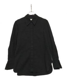 Mame Kurogouchi（マメクロゴウチ）の古着「Flared Sleeve Denim Shirt」｜ブラック