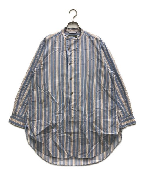 NIGEL CABOURN（ナイジェルケーボン）NIGEL CABOURN (ナイジェルケーボン) DESERT LONG SHIRT - 2PATTERN ブルー サイズ:46の古着・服飾アイテム