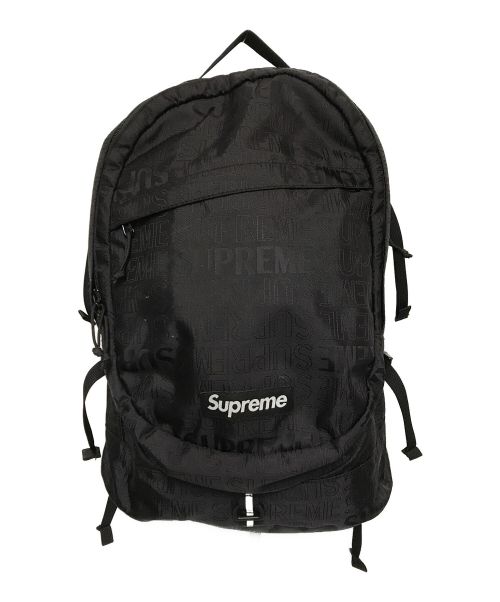 SUPREME（シュプリーム）SUPREME (シュプリーム) Backpack ブラックの古着・服飾アイテム