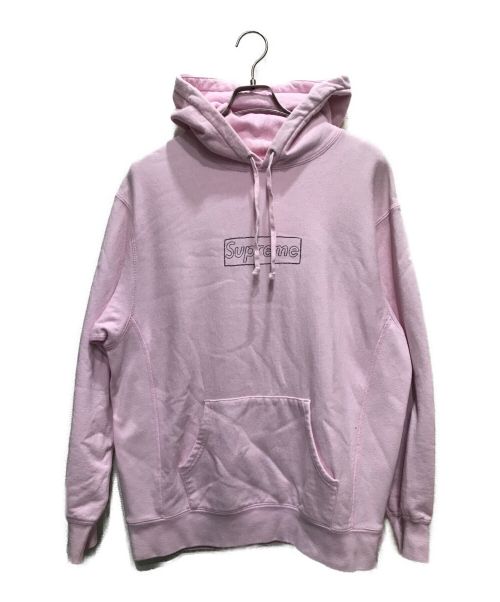 SUPREME（シュプリーム）SUPREME (シュプリーム) Kaws Chalk Logo Hooded Sweatshirt ピンク サイズ:Ⅿの古着・服飾アイテム