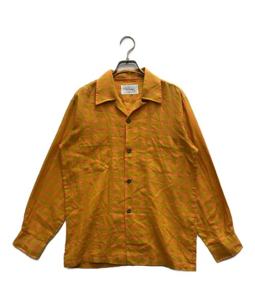 GOLDEN NEEDLE（ゴールデンニードル）GOLDEN NEEDLE (ゴールデンニードル) ヴィンテージオープンカラーシャツ オレンジ サイズ:Ⅿの古着・服飾アイテム