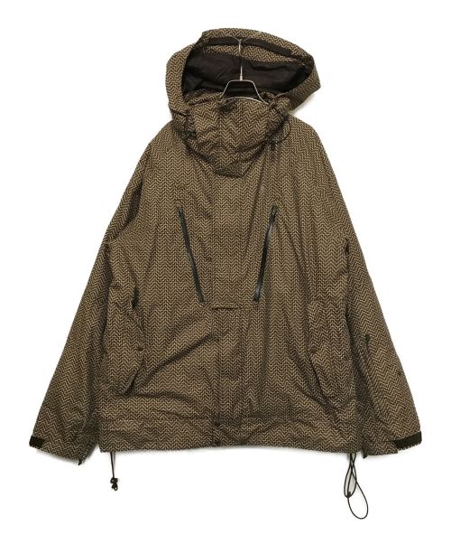 NIKE ACG（ナイキエージーシー）NIKE ACG (ナイキエージーシー) 90’SAll Over Aztek Graphic Padded Multi Pocket Jacket ブラウン サイズ:XLの古着・服飾アイテム