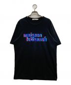 maison kitsuneメゾンキツネ）の古着「プリントTシャツ」｜ブラック