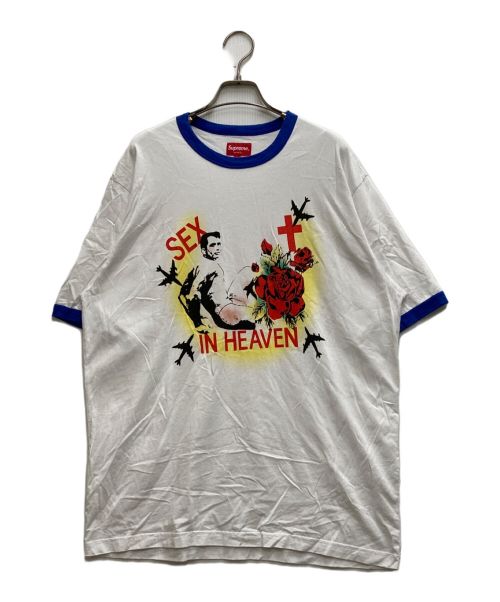 SUPREME（シュプリーム）SUPREME (シュプリーム) Sex in Heaven Ringer Tee ホワイト サイズ:Ⅿの古着・服飾アイテム