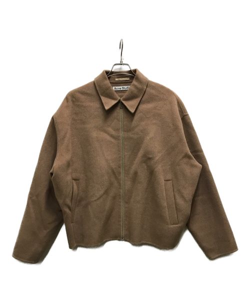 Acne studios（アクネ ストゥディオス）Acne studios (アクネストゥディオス) ウールジッパージャケット ベージュ サイズ:44の古着・服飾アイテム