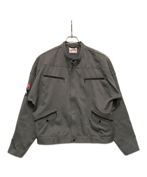 carservice（カーサービス）carservice (カーサービス) 寅壱 (トライチ) HEARTBEAT RIDERS JACKET グレー サイズ:3XLの古着・服飾アイテム