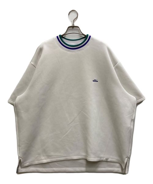 kolor/BEACON（カラービーコン）kolor/BEACON (カラービーコン) オーバーサイズロゴ刺繍Tシャツ ホワイト サイズ:2の古着・服飾アイテム