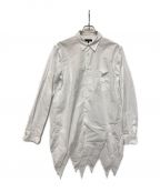 COMME des GARCONS HOMME PLUSコムデギャルソンオムプリュス）の古着「ASYMMETRICAL SHIRT」｜ホワイト