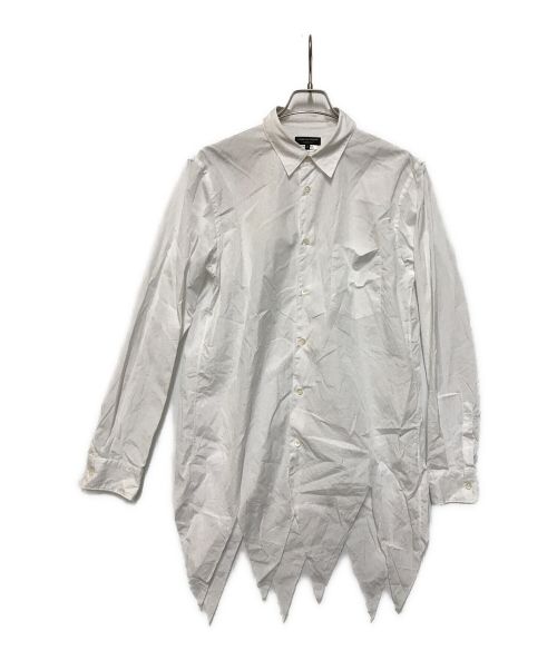 COMME des GARCONS HOMME PLUS（コムデギャルソンオムプリュス）COMME des GARCONS HOMME PLUS (コムデギャルソンオムプリュス) ASYMMETRICAL SHIRT ホワイト サイズ:Mの古着・服飾アイテム