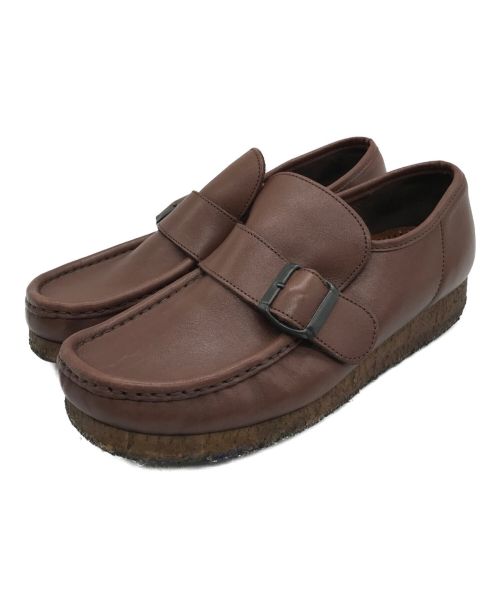 CLARKS（クラークス）CLARKS (クラークス) モンクストラップワラビー ブラウン サイズ:7の古着・服飾アイテム