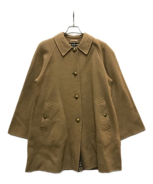 Burberry's（バーバリーズ）Burberry's (バーバリーズ) 金ボタンカシミヤ混コート ベージュ サイズ:9の古着・服飾アイテム