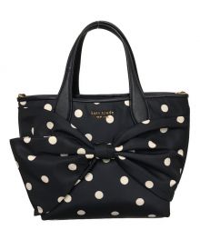 Kate Spade（ケイトスペード）の古着「オン パーパス ポルカ ドット ボウ トート」