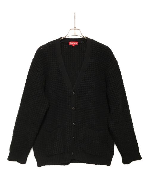 SUPREME（シュプリーム）SUPREME (シュプリーム) Waffle Knit Cardigan ブラック サイズ:Lの古着・服飾アイテム