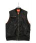 AFB（エーエフビー）の古着「Peace Boa Patch Vest」｜ブラック