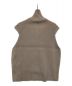 AURALEE (オーラリー) SUPER FINE WOOL RIB KNIT TURTLE NECK VEST ベージュ サイズ:1：13800円