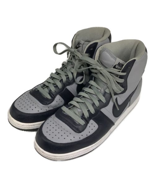 NIKE（ナイキ）NIKE (ナイキ) TERMINATOR HIGH BASIC ND LTHR グレー×ネイビー サイズ:US 9の古着・服飾アイテム