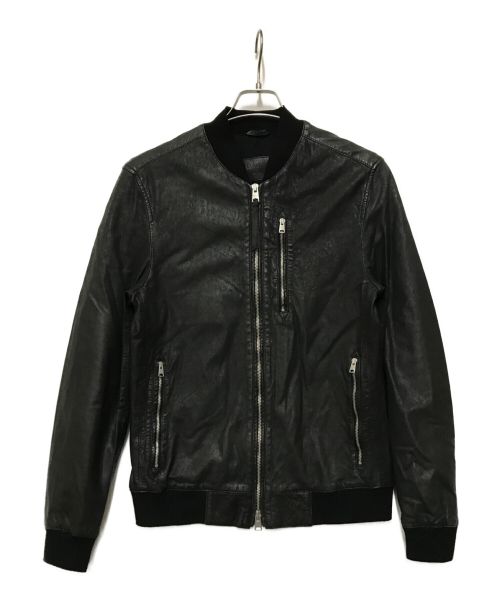 ALL SAINTS（オールセインツ）ALL SAINTS (オールセインツ) KINO LEATHER BOMBER ブラック サイズ:Sの古着・服飾アイテム