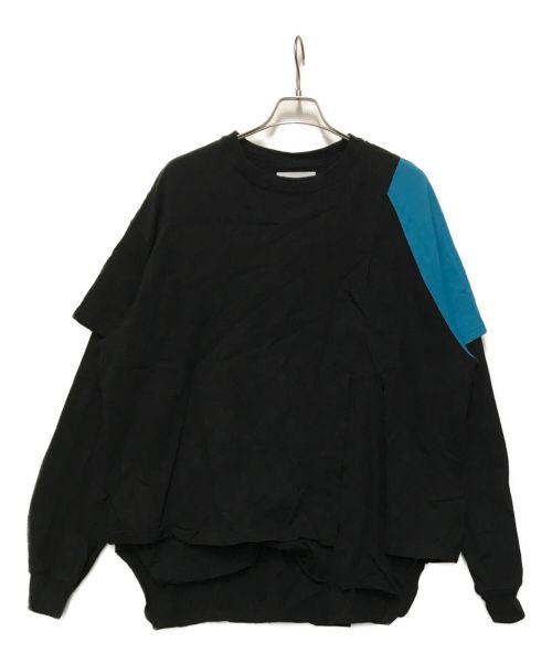 FACETASM（ファセッタズム）FACETASM (ファセッタズム) LAYERD LONG TEE ブラック サイズ:4の古着・服飾アイテム