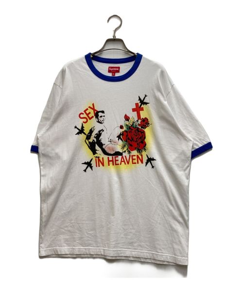 SUPREME（シュプリーム）SUPREME (シュプリーム) Sex in Heaven Ringer Tee ホワイト サイズ:Mの古着・服飾アイテム