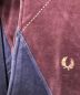 中古・古着 FRED PERRY (フレッドペリー) アーガイルベロアトラックジャケット ボルドー サイズ:Ⅼ：15800円