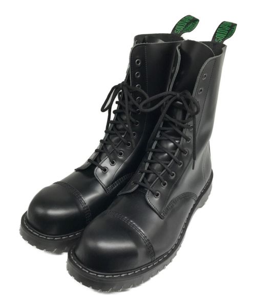 SOLOVAIR（ソロヴェアー）SOLOVAIR (ソロヴェアー) 11-eyelet Boots ブラック サイズ:12 (30.5cm)の古着・服飾アイテム