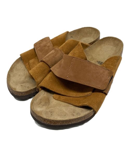 BIRKENSTOCK（ビルケンシュトック）BIRKENSTOCK (ビルケンシュトック) マジックテープサンダル ブラウン サイズ:44の古着・服飾アイテム