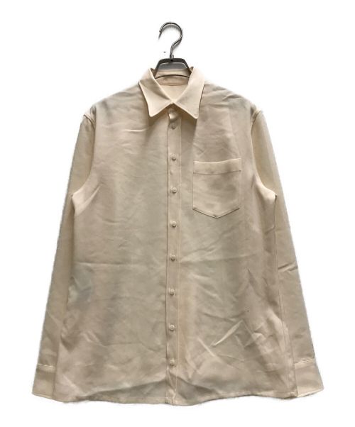 Maison Margiela（メゾンマルジェラ）Maison Margiela (メゾンマルジェラ) 4ステッチアセテートシャツ ベージュ サイズ:38の古着・服飾アイテム