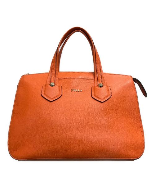 FURLA（フルラ）FURLA (フルラ) Giada 2way ショルダーバッグ オレンジの古着・服飾アイテム