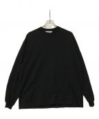 everyoneエブリワン）の古着「cotton long sleeve t-shirt」｜ブラック