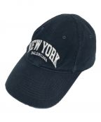 BALENCIAGAバレンシアガ）の古着「New York Logo Ctiy Cap」｜ネイビー