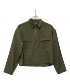 SOFTHYPHENソフトハイフン）の古着「SHORT PULLOVER SHIRT」｜オリーブ