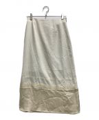 LE CIEL BLEUルシェルブルー）の古着「Paneled Wrap Skirt」｜ホワイト