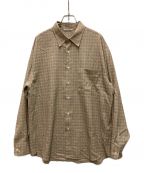 AURALEEオーラリー）の古着「SUPER LIGHT WOOL CHECK SHIRTS」｜ベージュ