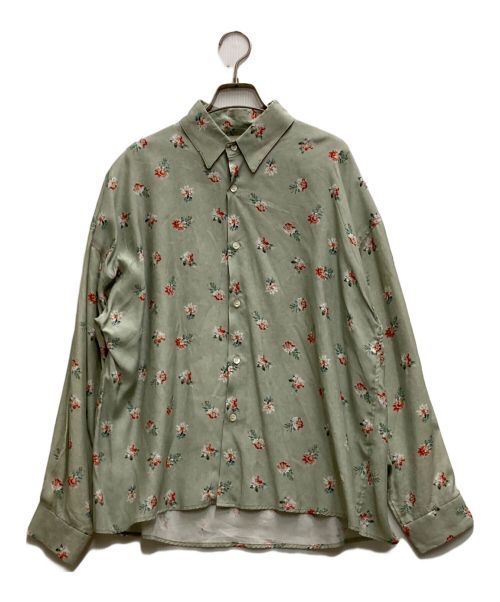 jieda（ジエダ）jieda (ジエダ) FLOWER OVERSIZED SHIRT グリーン サイズ:Sの古着・服飾アイテム