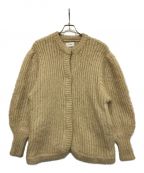 CLANEクラネ）の古着「COLOR MOHAIR SHAGGY CARDIGAN」｜ベージュ