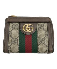 GUCCI（グッチ）の古着「オフディア ジップアラウンドウォレット GGスプリーム」｜ブラウン