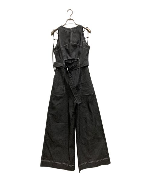 JOSE MOON（ジョゼムーン）JOSE MOON (ジョゼムーン) BELTED JUMP SUITS ブラック サイズ:36の古着・服飾アイテム