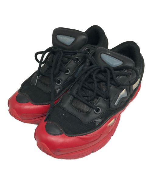 adidas×RAF SIMONS（アディダス×ラフシモンズ）adidas×RAF SIMONS (アディダス×ラフシモンズ) ローカットスニーカー ブラック×レッド サイズ:US 9の古着・服飾アイテム