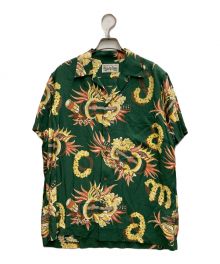 WACKO MARIA（ワコマリア）の古着「JAMAICA FLOWER S/S HAWAIIAN SHIRT」｜グリーン