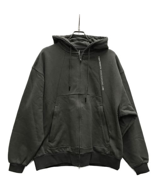 TIGHTBOOTH PRODUCTION（タイトブースプロダクション）TIGHTBOOTH PRODUCTION (タイトブースプロダクション) PYRAMID ZIP HOODIE グレー サイズ:Ⅼの古着・服飾アイテム