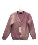 UNUSEDアンユーズド）の古着「Mohair Knit Cardigan」｜ピンク