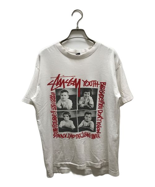 stussy（ステューシー）stussy (ステューシー) 90’SボロフォトプリントTシャツ ホワイト サイズ:Ⅿの古着・服飾アイテム