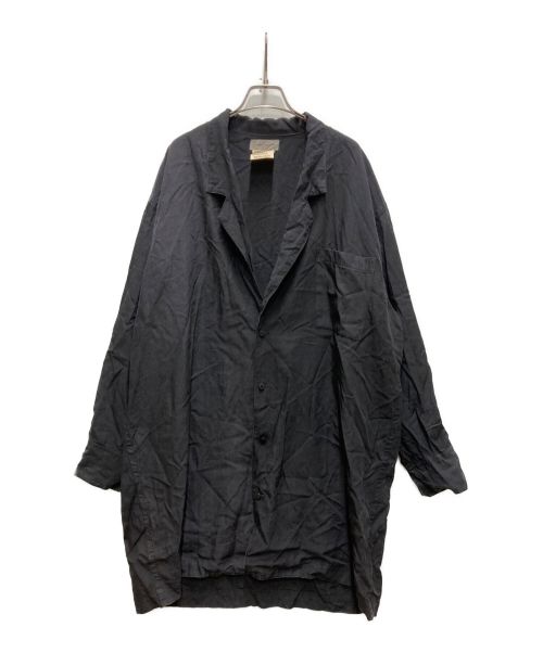 YOHJI YAMAMOTO（ヨウジヤマモト）YOHJI YAMAMOTO (ヨウジヤマモト) レーヨンロングジャケット ブラック サイズ:Mの古着・服飾アイテム